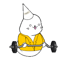 Shocked Work Out Sticker by Sappy Seals Community