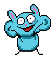 Happy Pixel Sticker