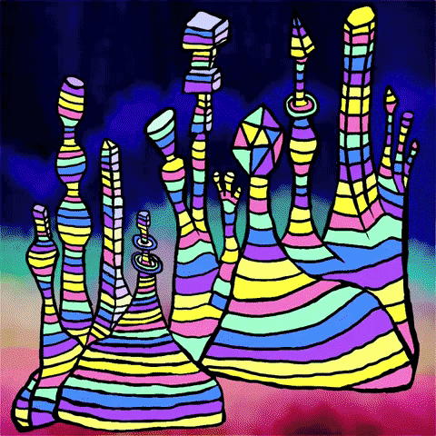 melanie__peck giphyupload art rainbow trippy GIF