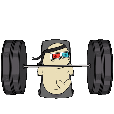 Work Out Fun Sticker by Sappy Seals Community