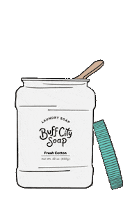 Brand Laundry Sticker by Buff City Soap