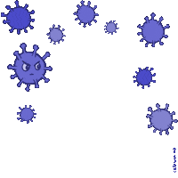 catarina_zip purple mask covid coronavirus Sticker