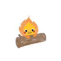 miriahhernden flame cal miyazaki howls moving castle Sticker