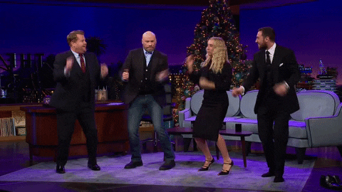 Happy John Travolta GIF by The Late Late Show with James Corden