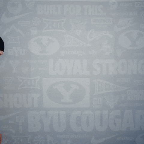 Luke Anderson Celebration GIF by BYU Cougars