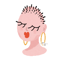 Girl Kiss Sticker