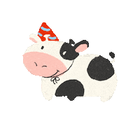 poewtaytoh party animals birthday kids Sticker