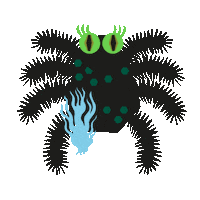 Monster Spider Sticker by Pacific Arts Movement