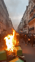Fires Burn in Paris