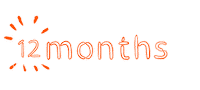 12 Months Sticker by ASF brush