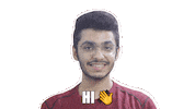 Waving Hand Hello Sticker by Aashish Desimarketer