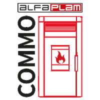 AlfaPlam heating vatra commo alfaplam Sticker