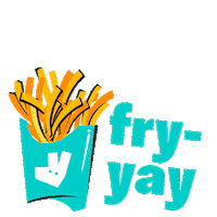 Friday Fries Sticker by Deliveroo