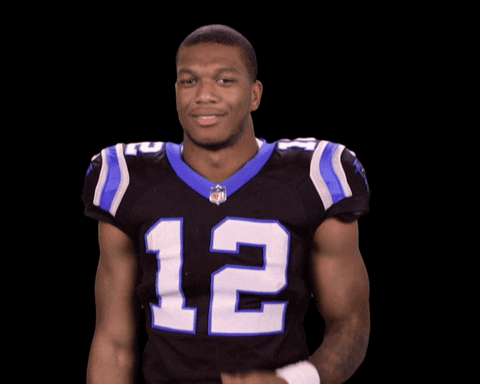 d.j. moore kiss GIF by NFL