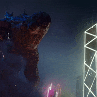 GodzillaVsKong fight battle smash godzilla GIF