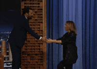 Entrance Rosebyrne GIF by The Tonight Show Starring Jimmy Fallon