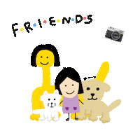 halomang friends 친구 lona 프렌즈 Sticker