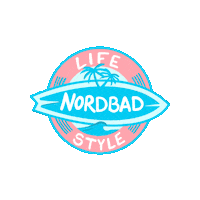 Nordbad life style surf see Sticker