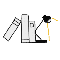 Black And White School Sticker