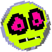 Pixel Eyes Sticker