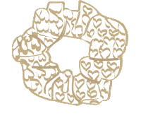 Hair Scrunchie Sticker by Hjärtligt