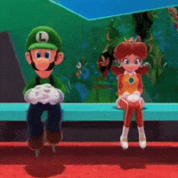 Super Mario Couple GIF