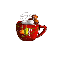 loumangus christmas coffee cookie merrychristmas Sticker