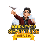45Thbinus Sticker by gabung.binus