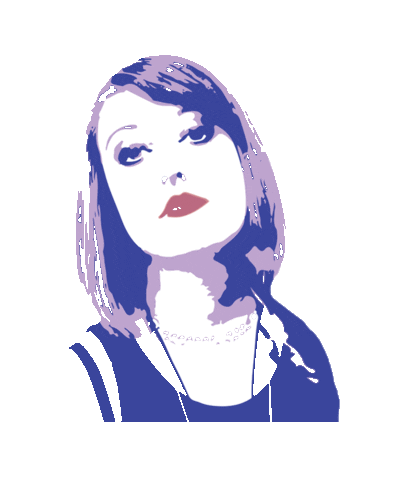 Pop Art Girl Sticker by MELOTIKA