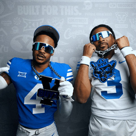 Byu Football Chain GIF by BYU Cougars