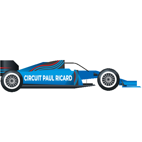 Formula 1 Car Sticker by Circuit Paul Ricard