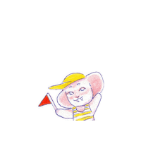 paulaxfernandez illustration red flag toyo paulaxfernandez Sticker