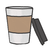 Illustration Coffee Sticker