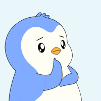 Penguin Wondering GIF by Pudgy Penguins