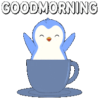 Tired Good Morning Sticker by Pudgy Penguins
