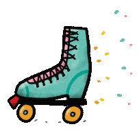Rollerskate Skating Sticker