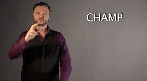 sign language champ GIF by Sign with Robert
