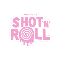 shotnroll coffee aberdeen cinnamon roll shotnroll Sticker