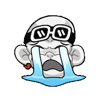 Sad Bad Day Sticker by Zhot Shop