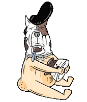 Dogman Eat Sticker
