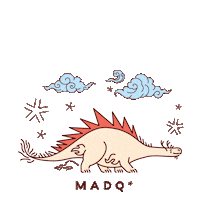 Dinosaur Sticker by MADQ_man