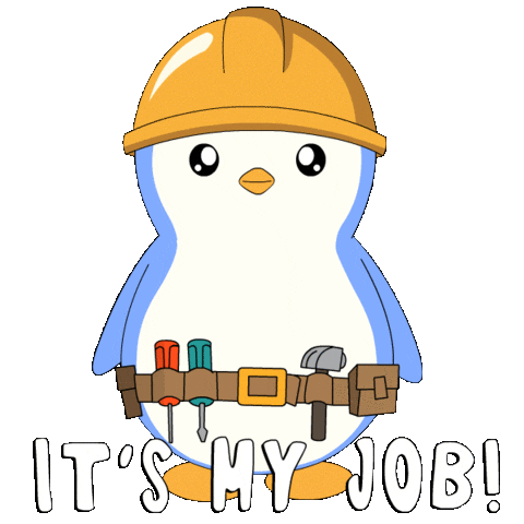 Work Penguin Sticker by Pudgy Penguins