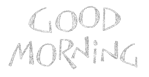 Morning Lettering Sticker