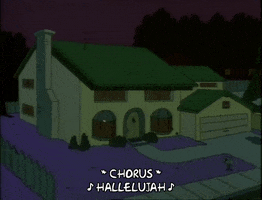 season 2 snow begins to fall over the simpson house. GIF