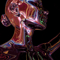 lucaionescuart art 3d woman face GIF