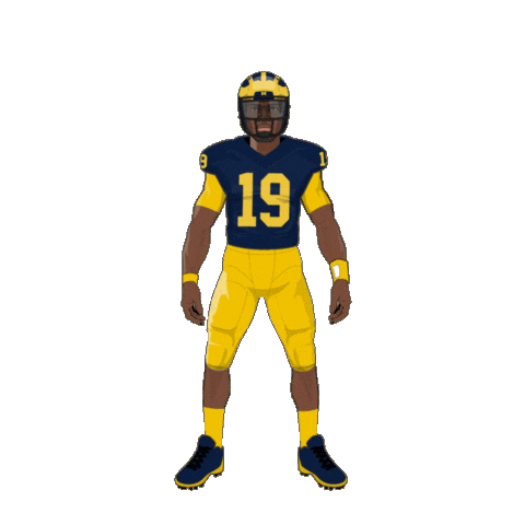 Go Blue Sticker by SportsManias