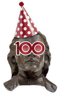 John Harvard Statue Sticker by Harvard Alumni Association