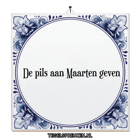 Humor Bier Sticker by Tegelspreuken.nl