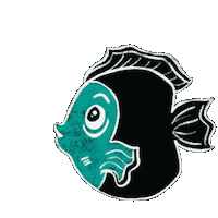 blackheartcreations fish bounce swimming swim Sticker