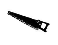 Wonderwallstudios wood tools saw wonderwallstudios Sticker